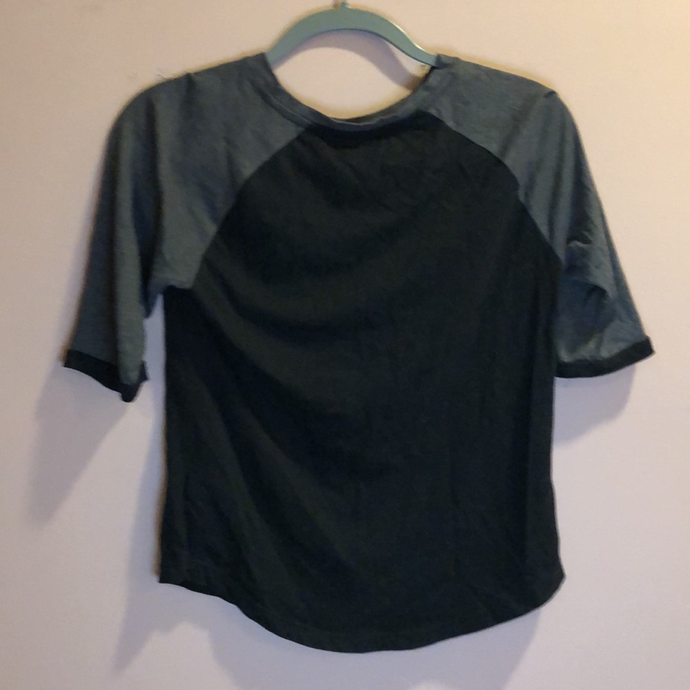 2kuhl Black Color Block Squad 1/4 Sleeve Tee Size S - Picture 2 of 5